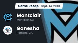 Recap: Montclair  vs. Ganesha  2018