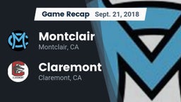 Recap: Montclair  vs. Claremont  2018
