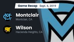 Recap: Montclair  vs. Wilson  2019