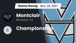 Recap: Montclair  vs. Championship 2021