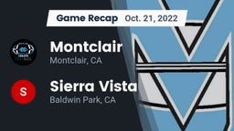 Recap: Montclair  vs. Sierra Vista  2022