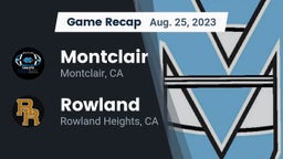 Recap: Montclair  vs. Rowland  2023