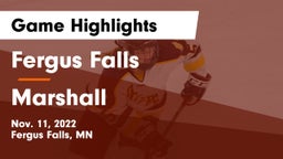 Fergus Falls  vs Marshall  Game Highlights - Nov. 11, 2022