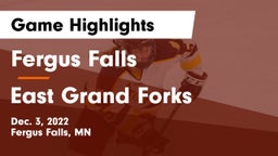 Fergus Falls  vs East Grand Forks Game Highlights - Dec. 3, 2022