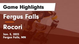 Fergus Falls  vs Rocori  Game Highlights - Jan. 5, 2023