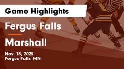 Fergus Falls  vs Marshall  Game Highlights - Nov. 18, 2023