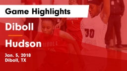 Diboll  vs Hudson  Game Highlights - Jan. 5, 2018