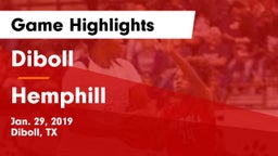 Diboll  vs Hemphill  Game Highlights - Jan. 29, 2019