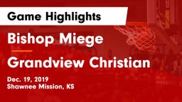 Bishop Miege  vs Grandview Christian Game Highlights - Dec. 19, 2019