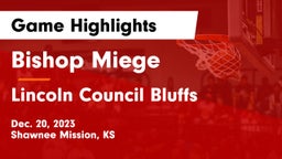 Bishop Miege  vs Lincoln Council Bluffs Game Highlights - Dec. 20, 2023