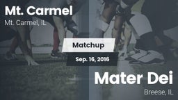 Matchup: Mt. Carmel High Scho vs. Mater Dei  2016