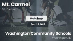 Matchup: Mt. Carmel High Scho vs. Washington Community Schools 2016