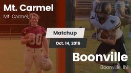 Matchup: Mt. Carmel High Scho vs. Boonville  2016