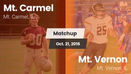 Matchup: Mt. Carmel High Scho vs. Mt. Vernon  2016