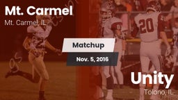 Matchup: Mt. Carmel High Scho vs. Unity  2016