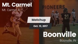 Matchup: Mt. Carmel High Scho vs. Boonville  2017