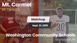 Matchup: Mt. Carmel High Scho vs. Washington Community Schools 2018