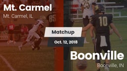 Matchup: Mt. Carmel High Scho vs. Boonville  2018