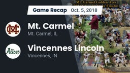 Recap: Mt. Carmel  vs. Vincennes Lincoln  2018