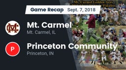 Recap: Mt. Carmel  vs. Princeton Community  2018