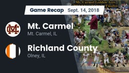 Recap: Mt. Carmel  vs. Richland County  2018