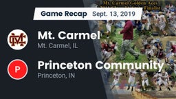 Recap: Mt. Carmel  vs. Princeton Community  2019