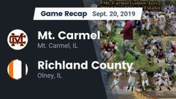 Recap: Mt. Carmel  vs. Richland County  2019