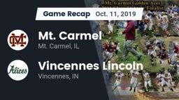 Recap: Mt. Carmel  vs. Vincennes Lincoln  2019