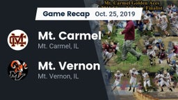 Recap: Mt. Carmel  vs. Mt. Vernon  2019