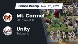 Recap: Mt. Carmel  vs. Unity  2021