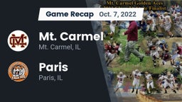 Recap: Mt. Carmel  vs. Paris  2022