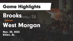 Brooks  vs West Morgan  Game Highlights - Nov. 30, 2023