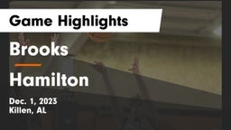 Brooks  vs Hamilton  Game Highlights - Dec. 1, 2023