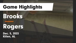 Brooks  vs Rogers  Game Highlights - Dec. 5, 2023