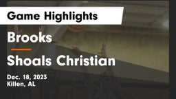Brooks  vs Shoals Christian  Game Highlights - Dec. 18, 2023