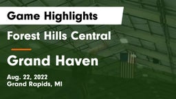 Forest Hills Central  vs Grand Haven  Game Highlights - Aug. 22, 2022