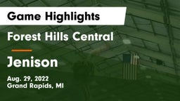 Forest Hills Central  vs Jenison   Game Highlights - Aug. 29, 2022