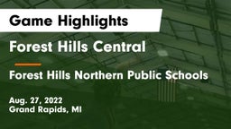 Forest Hills Central  vs Forest Hills Northern Public Schools Game Highlights - Aug. 27, 2022
