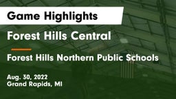 Forest Hills Central  vs Forest Hills Northern Public Schools Game Highlights - Aug. 30, 2022
