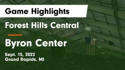 Forest Hills Central  vs Byron Center  Game Highlights - Sept. 15, 2022