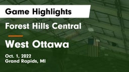 Forest Hills Central  vs West Ottawa  Game Highlights - Oct. 1, 2022