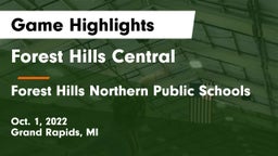 Forest Hills Central  vs Forest Hills Northern Public Schools Game Highlights - Oct. 1, 2022