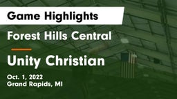Forest Hills Central  vs Unity Christian  Game Highlights - Oct. 1, 2022
