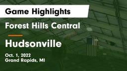 Forest Hills Central  vs Hudsonville  Game Highlights - Oct. 1, 2022