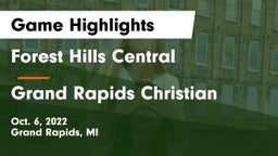 Forest Hills Central  vs Grand Rapids Christian  Game Highlights - Oct. 6, 2022