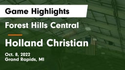 Forest Hills Central  vs Holland Christian Game Highlights - Oct. 8, 2022