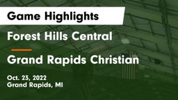 Forest Hills Central  vs Grand Rapids Christian  Game Highlights - Oct. 23, 2022