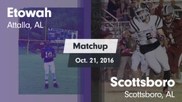 Matchup: Etowah  vs. Scottsboro  2016