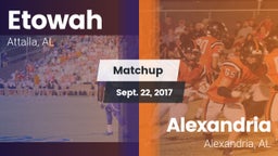 Matchup: Etowah  vs. Alexandria  2017
