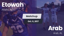 Matchup: Etowah  vs. Arab  2017